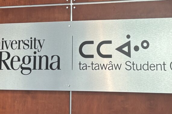 University of Regina ta-tawâw Student Centre sign